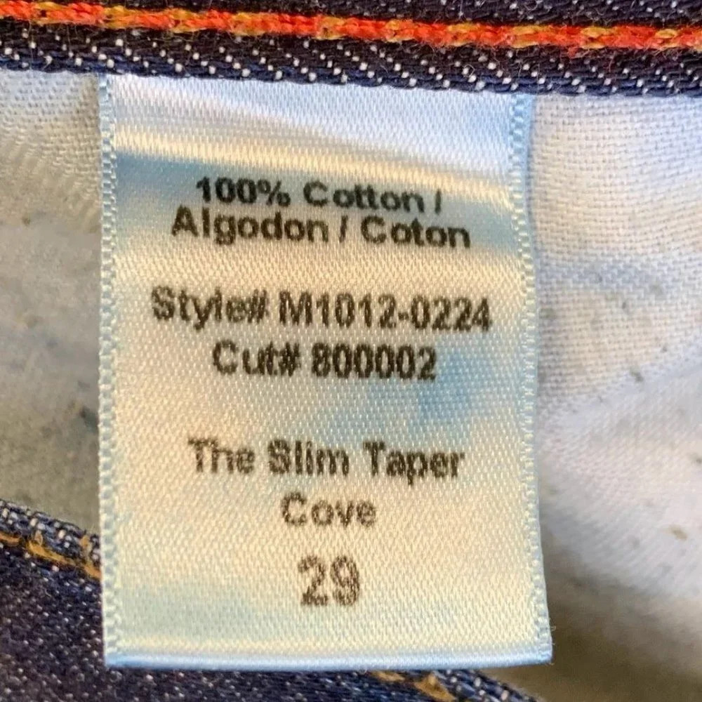Current Elliott Men's The Slim Taper Distressed Mid Rise In Cove Jeans SZ 29x33 - Picture 10 of 14